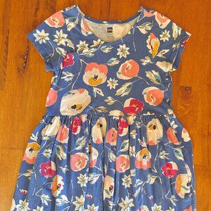 Blue Floral Tea Collection short sleeve dress